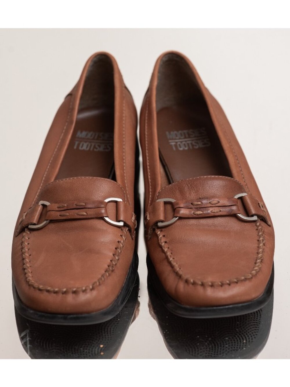 Vintage 90s Mootsies Tootsies Leather Penny Loafer 7.5 Dark Academia Indie Twee